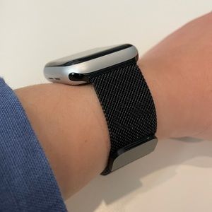 Black Milanese Apple Watch Band